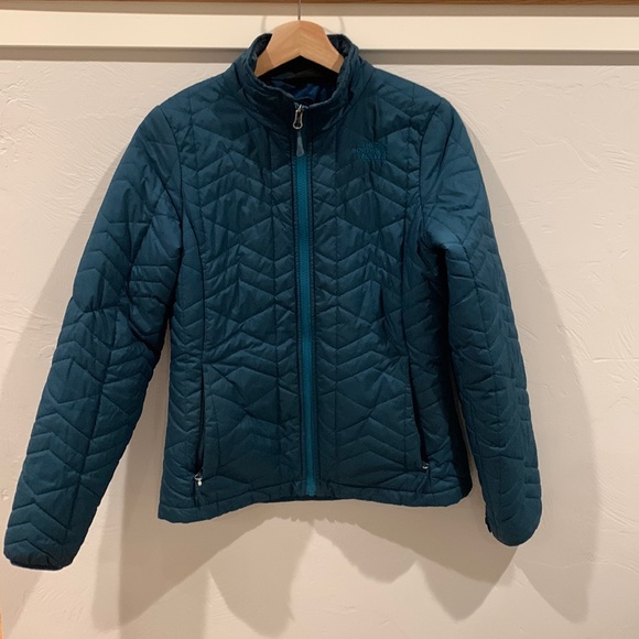 Turquoise & Black North Face Jacket main image 0